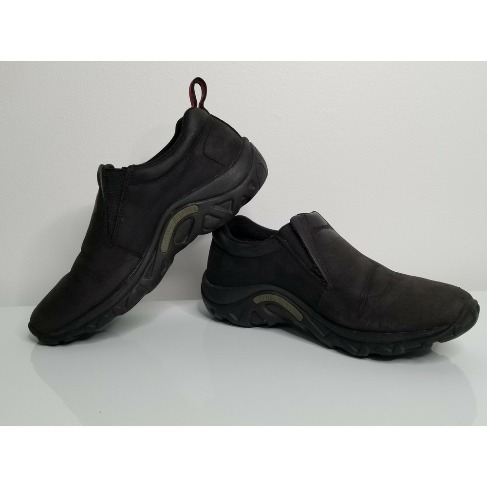 MERRELL Womens Black Jungle Moc Work Casual Comfort Shoes Slip On 7.5